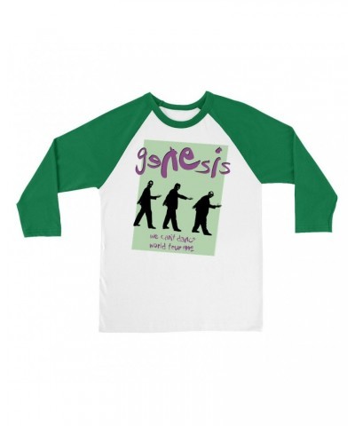 Genesis 3/4 Sleeve Baseball Tee | 1992 World Tour We Can't Dance Pastel Shirt $12.58 Shirts