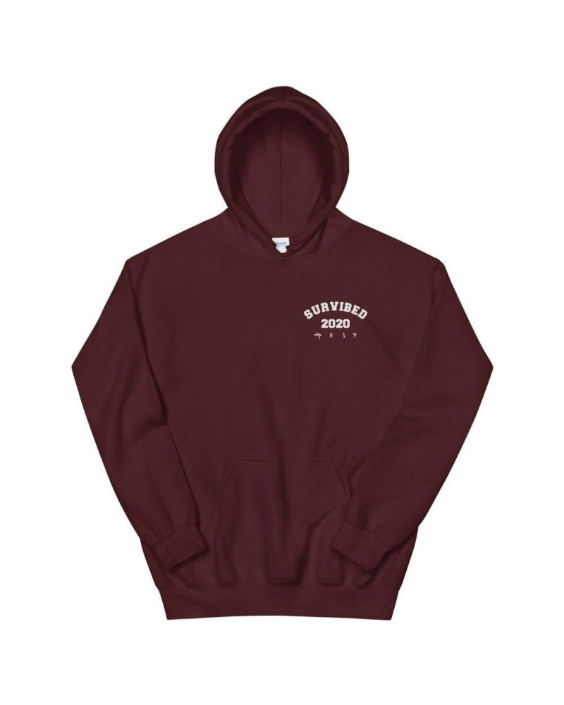 SUR SURVIBED 2020 Hoodie (Maroon) $18.40 Sweatshirts