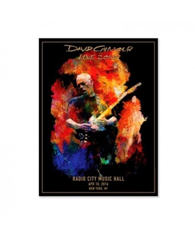 David Gilmour Live 2016 Radio City Lithograph $12.80 Decor