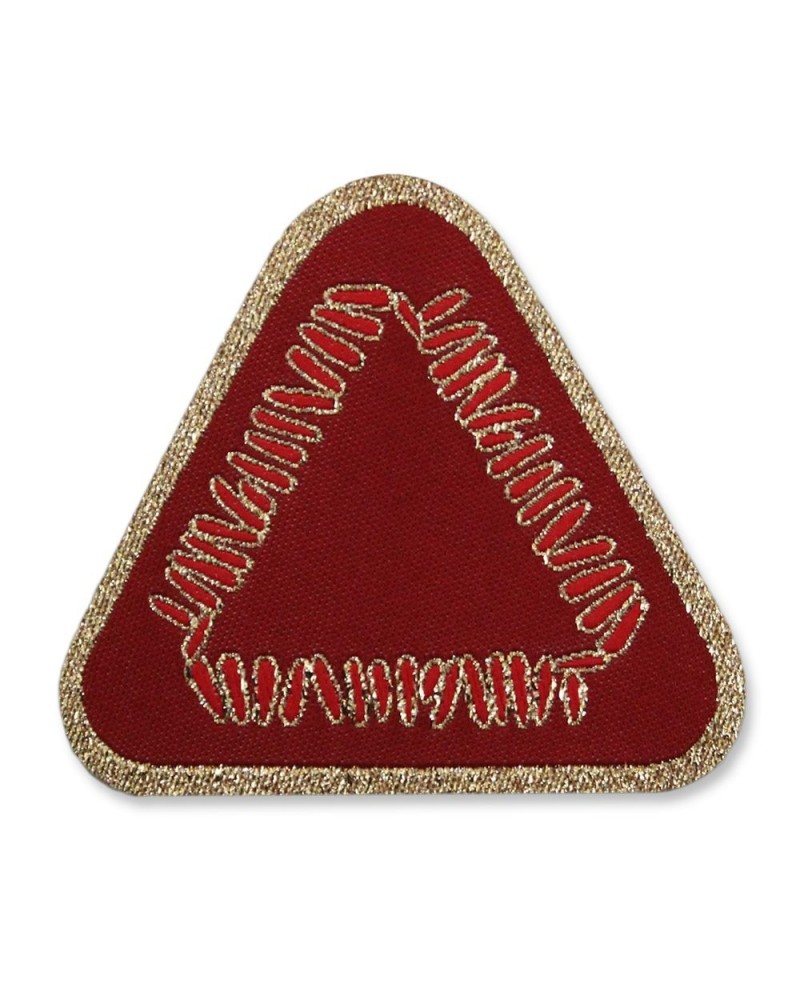 Warpaint Triangle Logo Woven Patch - Maroon $2.05 Accessories