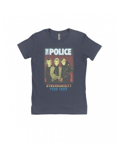 The Police Ladies' Boyfriend T-Shirt | Synchronicity Tour 1983 Shirt $7.73 Shirts