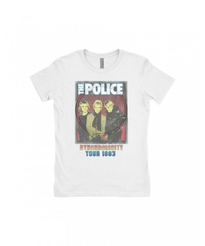 The Police Ladies' Boyfriend T-Shirt | Synchronicity Tour 1983 Shirt $7.73 Shirts