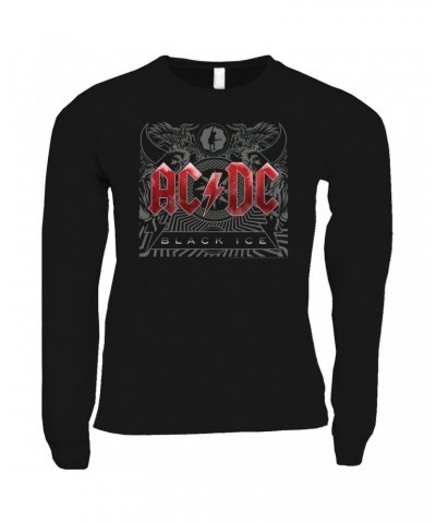 AC/DC Long Sleeve Shirt | Black Ice Album Cover Art Shirt $8.99 Shirts