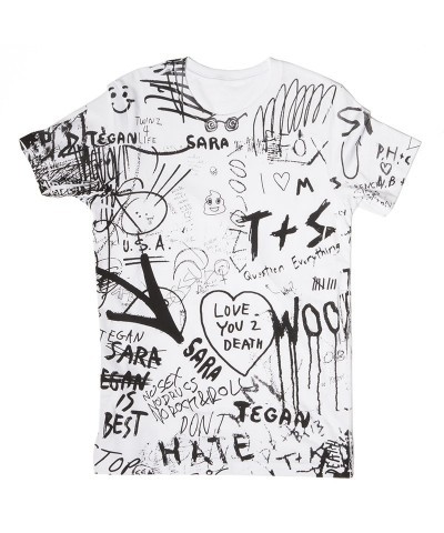 Tegan and Sara Graffiti T-Shirt $11.40 Shirts