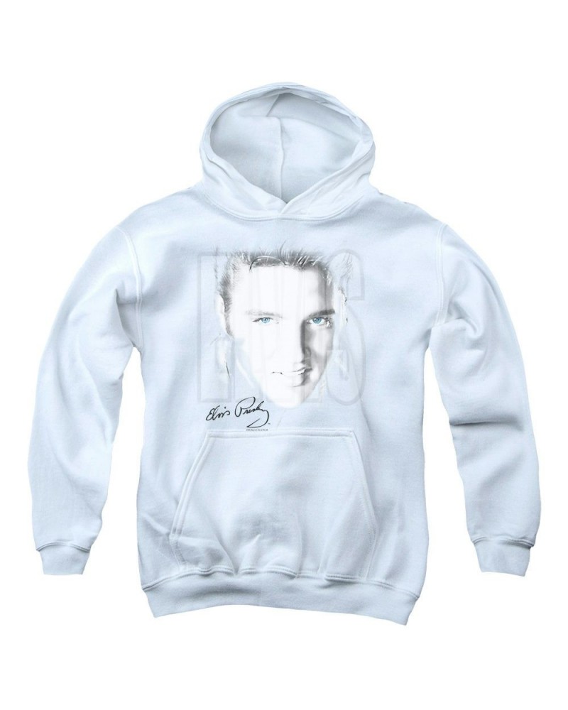 Elvis Presley Youth Hoodie | BLUE EYES Pull-Over Sweatshirt $10.44 Sweatshirts