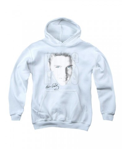 Elvis Presley Youth Hoodie | BLUE EYES Pull-Over Sweatshirt $10.44 Sweatshirts