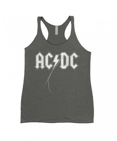 AC/DC Ladies' Tank Top | Lightning Strike Logo Shirt $10.42 Shirts