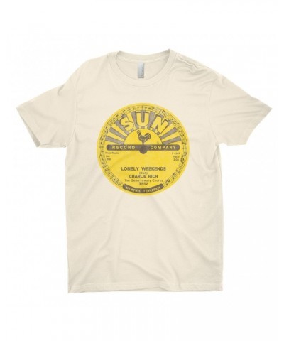 Charlie Rich T-Shirt | Lonely Weekends Record Label Distressed Shirt $9.98 Shirts