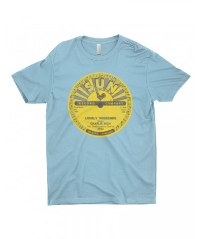 Charlie Rich T-Shirt | Lonely Weekends Record Label Distressed Shirt $9.98 Shirts