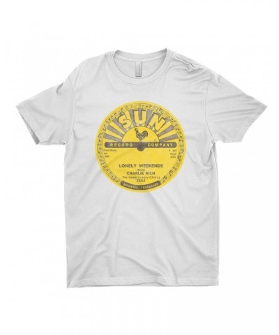 Charlie Rich T-Shirt | Lonely Weekends Record Label Distressed Shirt $9.98 Shirts