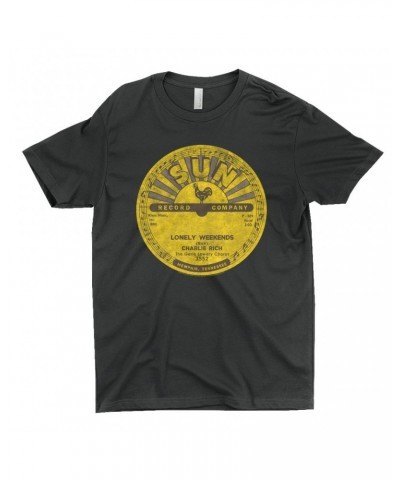 Charlie Rich T-Shirt | Lonely Weekends Record Label Distressed Shirt $9.98 Shirts