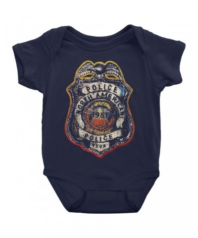 The Police Baby Short Sleeve Bodysuit | North American Tour Badge Bodysuit $6.18 Kids