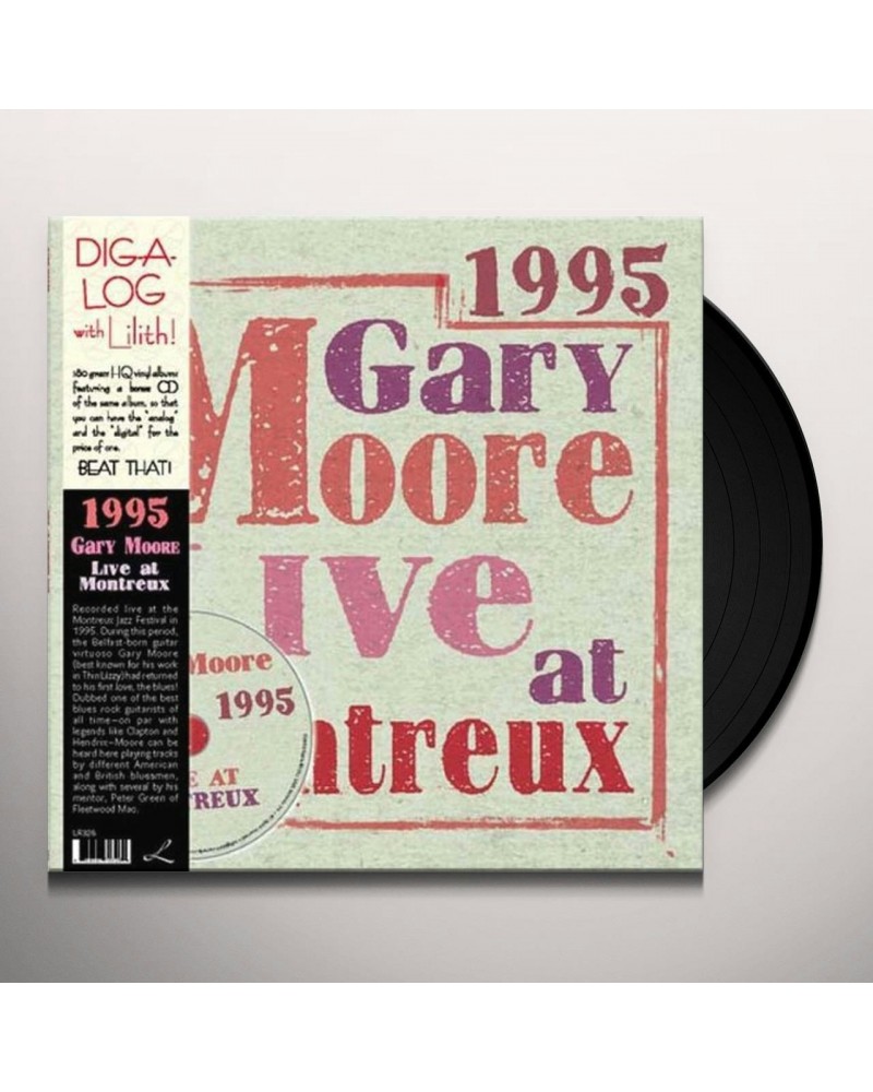 Gary Moore LIVE AT MONTREUX 1995 Vinyl Record - 180 Gram Pressing $22.50 Vinyl