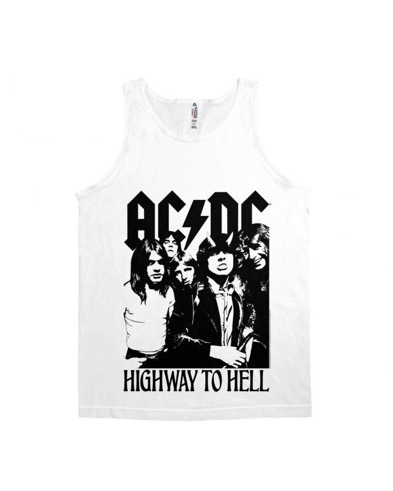 AC/DC Unisex Tank Top | Highway To Hell Retro Black Shirt $8.23 Shirts