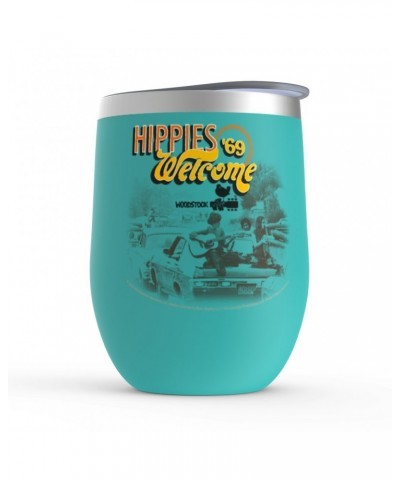 Woodstock Wine Tumbler | Hippies Welcome 1969 Stemless Wine Tumbler $9.64 Drinkware