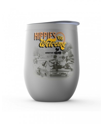 Woodstock Wine Tumbler | Hippies Welcome 1969 Stemless Wine Tumbler $9.64 Drinkware