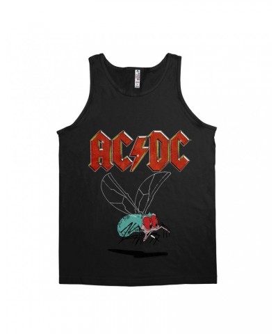 AC/DC Unisex Tank Top | Fly On The Wall Tour Design Distressed Shirt $10.23 Shirts