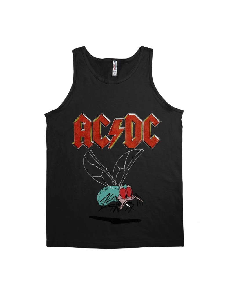 AC/DC Unisex Tank Top | Fly On The Wall Tour Design Distressed Shirt $10.23 Shirts