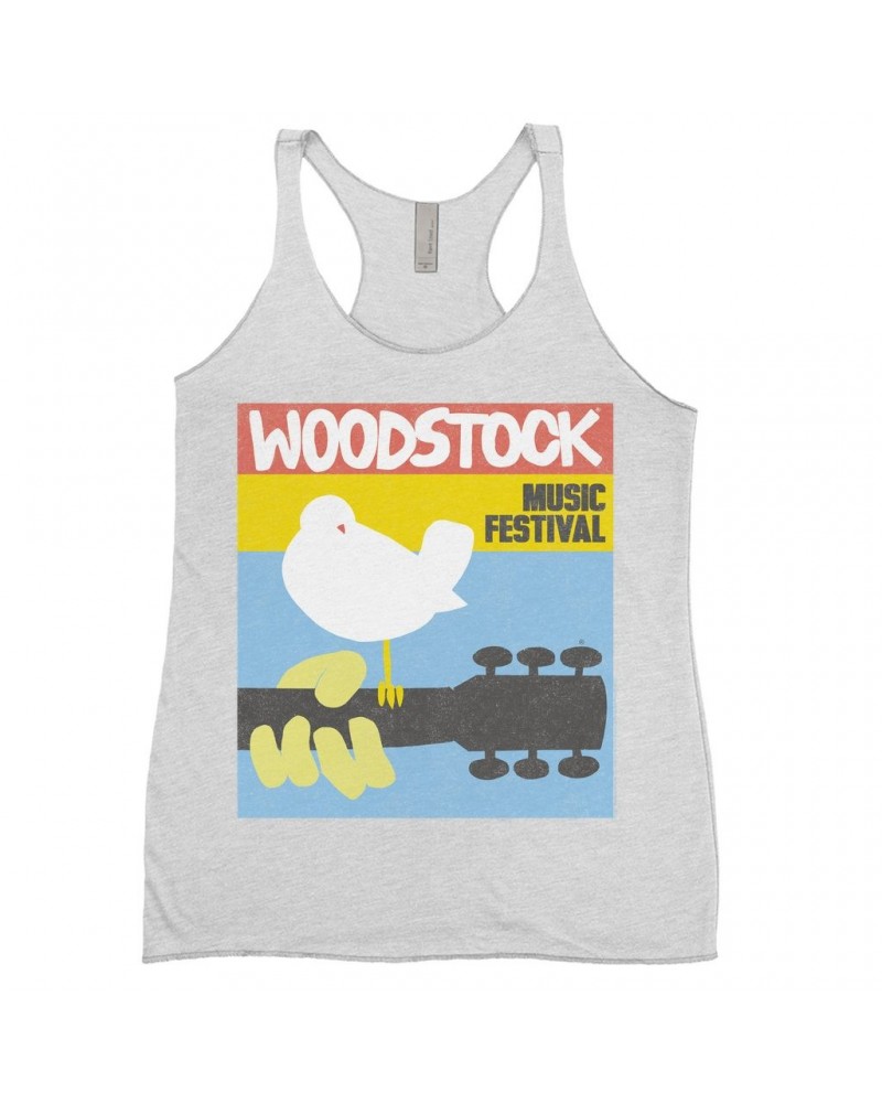 Woodstock Ladies' Tank Top | Retro Music Festival Shirt $10.42 Shirts