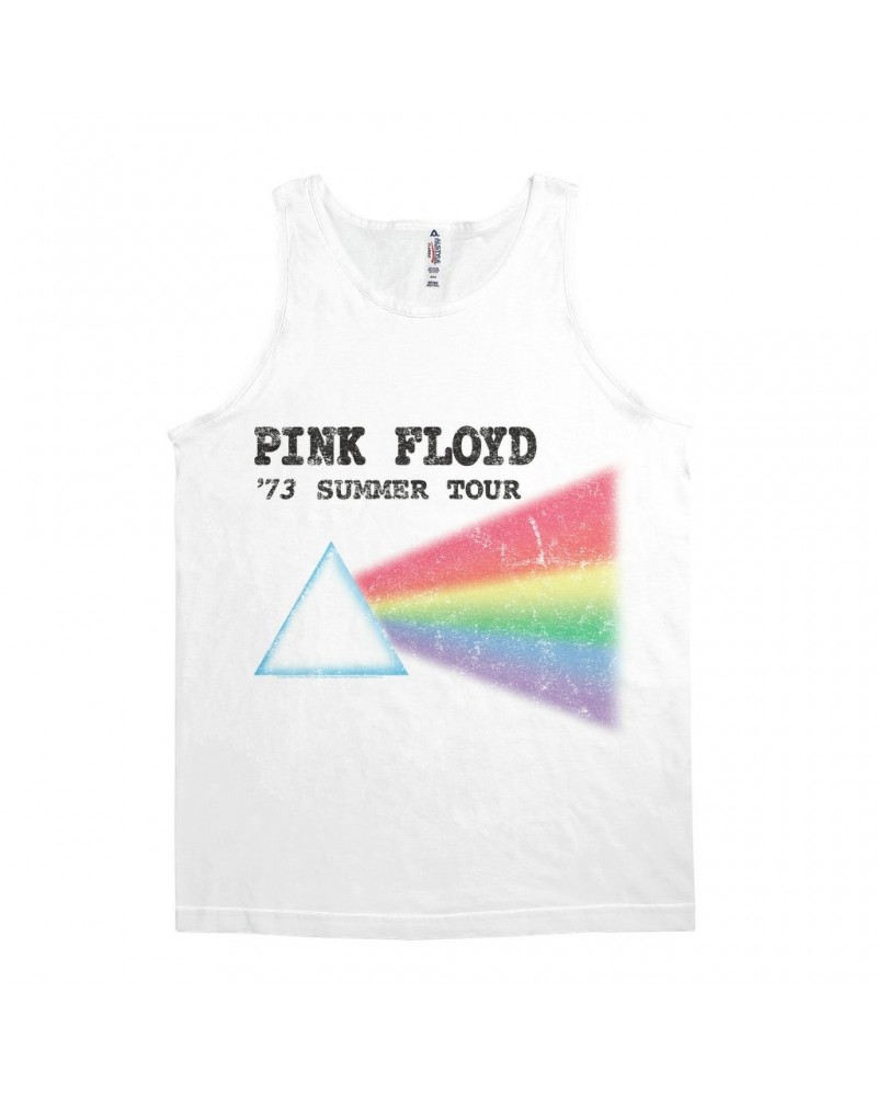 Pink Floyd Unisex Tank Top | Summer Tour '73 Distressed Shirt $8.23 Shirts