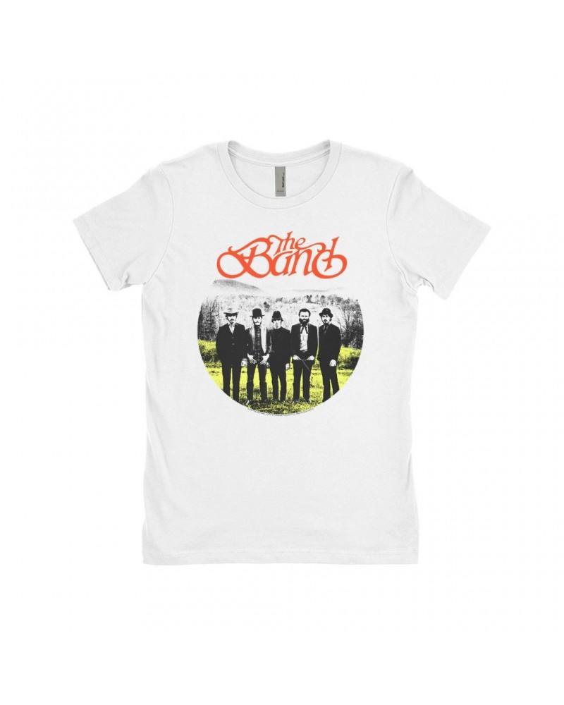 The Band Ladies' Boyfriend T-Shirt | Group Photo Landscape Design Shirt $7.49 Shirts