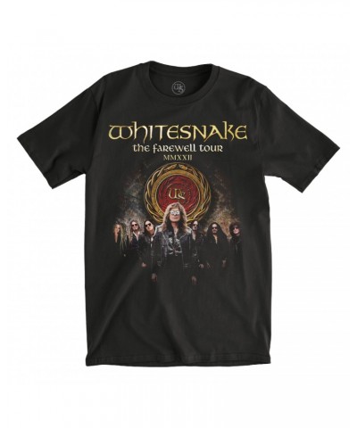 Whitesnake The Farewell EU/UK 2022 Tour Black Tee $16.45 Shirts