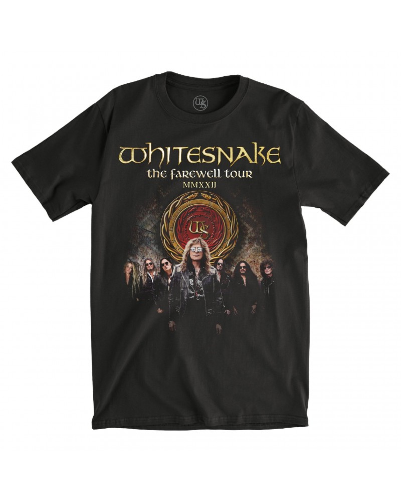 Whitesnake The Farewell EU/UK 2022 Tour Black Tee $16.45 Shirts