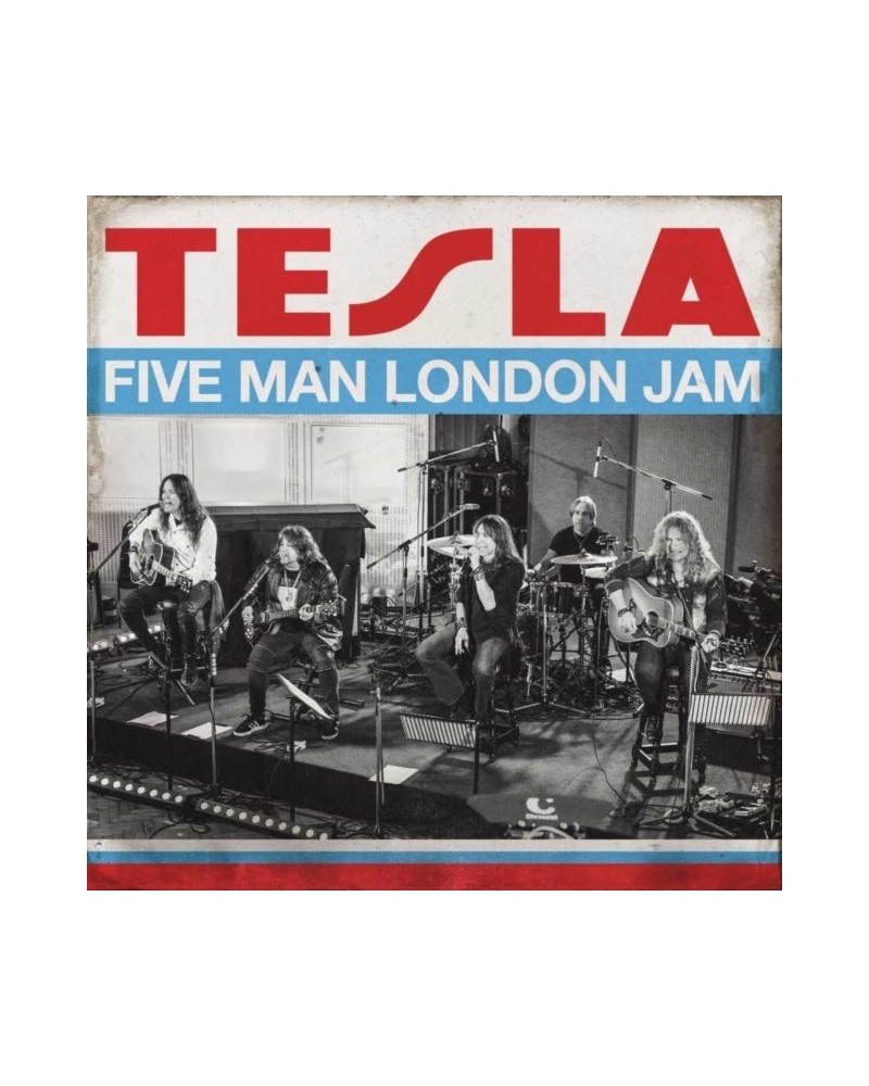 Tesla Five Man London Jam (Clear Red/Clear Blue) Vinyl Record $16.00 Vinyl