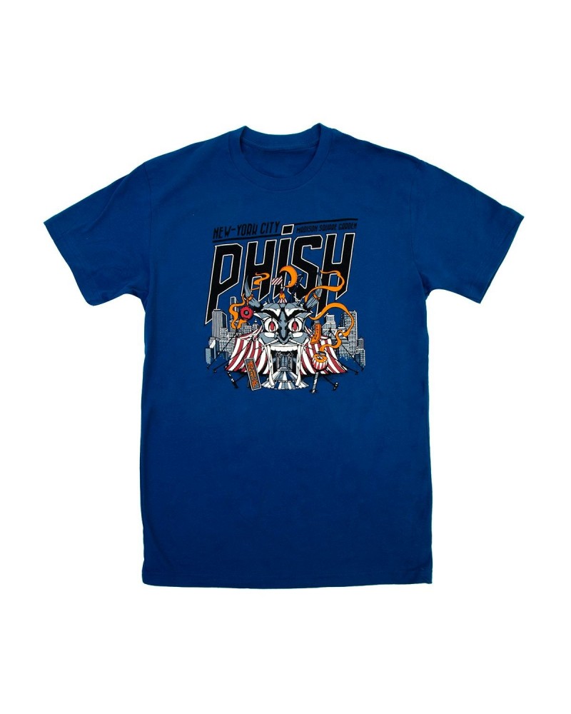 Phish Behind The Curtain NYE 2019 Tee on Cool Blue $6.45 Shirts