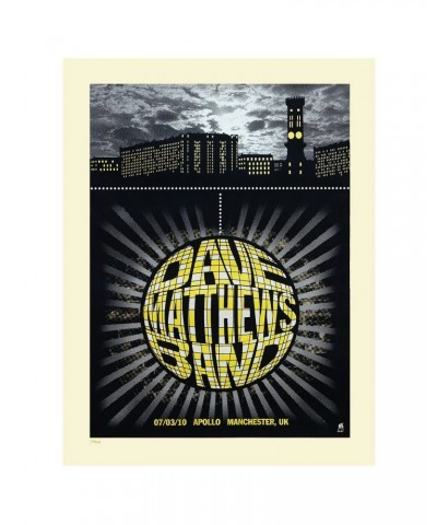 Dave Matthews Band Apollo Manchester UK 03/07/10 Show Poster $19.50 Decor